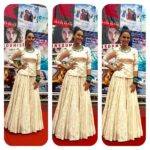 Swara Bhaskar Instagram - At the Festival international du film de femmes de Salè 2016 where #TheNewClassmate ( #nilbatteysannata ) screened at the competition. In 'Narayani' choli by #sanjaygarg @raw_mango Skirt By #zoraya @zoraya and Jewelry by @amrapalijewels ❤️ Styled by @rupacj