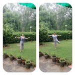Swara Bhaskar Instagram – Ok so the rain is making me a lil crazzzyyyy!!! #DelhiMonsoons #MadRainDance #happyhearted #MyParentsGarden #JNU where else? 😈❤️💃🏿