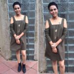 Swara Bhaskar Instagram - Heading to the 4th Indian Screenwriter's Conference organised by the Film Writers Association #FWA Wearing @boohoo from @flyrobe and @asos boots.. Styled by the amaze @dibzoo ❤️