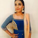 Swara Bhaskar Instagram - In @madsamtinzin Anaarkali & @house_of_devasya jhumkas @Amrapalijewels ring 4 #Doordarshan #Rangoli shoot Styled by @rupacj <3