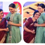 Swara Bhaskar Instagram - Thank u #Doordarshan for giving me the opportunity to honour and thank my mom for EVERYTHING she has done for me and given me.. Which is everything! :) also Congrats on this unique award where daughters give their mother's awards for inspiring them to achieve! #PreranaAwards tonight at 8pm on #ddnational Ma you're the best!!! ❤️ #happymothersday