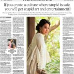 Swara Bhaskar Instagram – Thanks #AlakaSahani for a great chat #IndianExpress #inthenewspaper #Bollywood