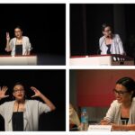 Swara Bhaskar Instagram - And this is what happens when u invite an actress to speak.. U get a whole lot of animated expressions :) So even if we talk rubbish U can still watch us! :) #havemicwillblabber #IndraprasthaCollege #DelhiUniversity pics by @jobless_jack
