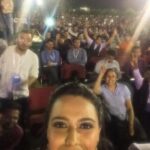 Swara Bhaskar Instagram - Behind my Big head (!) is a SEA of students at the electric #KIITFestival2016 #Bhubaneshwar What fun!!