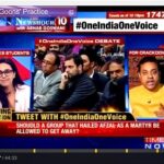Swara Bhaskar Instagram - Battling it out with Papa #ArnabGoswami the Nation's conscience keeper and decimator of ear-drums :) #seditiondebate #india