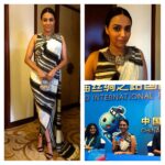 Swara Bhaskar Instagram – #silkroadinternationalfilmfestival #presscon #rashmiverma sari #alldeckedup #amrapali @apala_by_sumit #vasundhara #gameface :) styled by Chandini Whabi