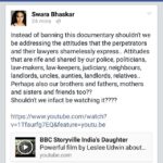 Swara Bhaskar Instagram – I have a question!!! #ask #askourselves #nirbhaya #nirbhayadocumentary #indiasdaughter #indiansociety #india  #bbc #bbcstoryville