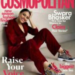 Swara Bhaskar Instagram - Wooooooohoooooo!!!! 🥳🥳🥳😍😍😍 SO happy to be #CosmoAnniversaryIssue #coverstar !!!! Thanks for having me, had a blast you guys ❤️❤️❤️😻😻😻 Editor: Nandini Bhalla @nandinibhalla Styling: Priyanka Yadav @prifreebee Photographer: Kay Sukumar @kay_sukumar @fazemanagement Make-Up and Hair- Anu Kaushik @kaushikanu @anukaushikstudio @lawangtamang95 Fashion Assistant: Manveen Guiliani @manveenguliani Location Courtesy: Andaz Delhi @andazdelhi Media Director: Keerat publicity @kpublicity @duggal_shilpi