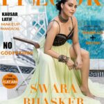 Swara Bhaskar Instagram - Guess who is on this month’s cover of @fitlookmagazine !?!? 🤓🤓😍😍 Thanks you guys! Had a fab time shooting this with an excellent team! Credits: Founder @mohit.kathuria1987 Mua @makeoverbykausar Shot by the wonderful @praveenbhat Stylist @bikanta Hair by @vipintheartist Wearing @dressbio Jewllery @shilpigoyaljewellery Media Director- @kpublicity
