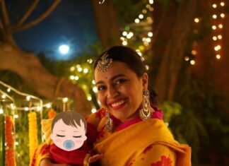 Swara Bhaskar Instagram - Love and light came home this year.. Junaili’s first Diwali! 💛✨ Pic: @joshography23 Delhi