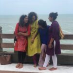 Swara Bhaskar Instagram – When you want to pose but also can’t stop chattering! #sisters @theriggedveda  @rassithelassi @umaguar 😻 Thanks for the click @bhoomilogy ♥️ Kanyakumari, India