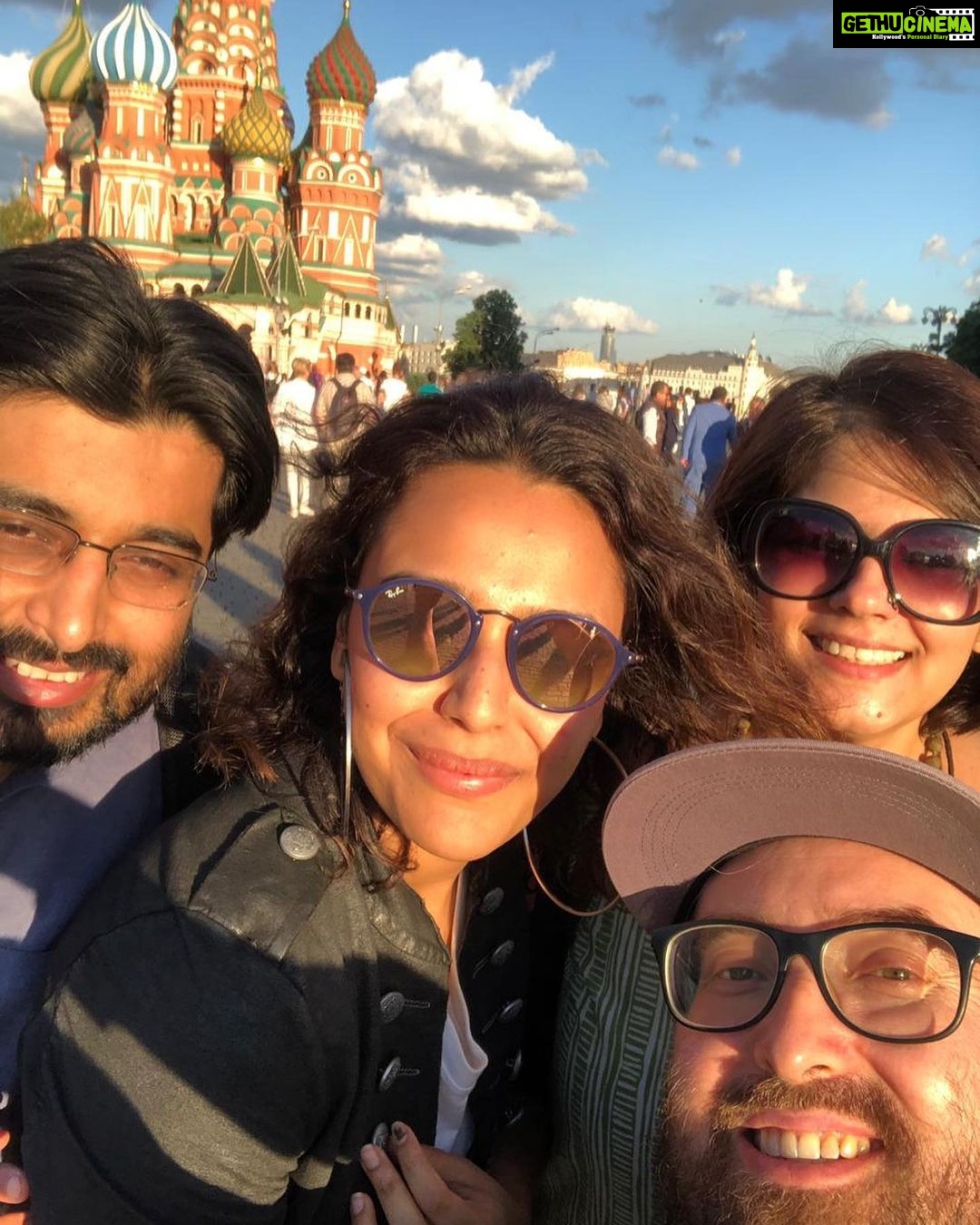 Swara Bhaskar Instagram - Had an absolutely stellar introduction to gorgeous & enigmatic #Moscow thanks to Anton and Juliia of @moscowwithlocals .. the information filled walk from Red October to Red Square have us a real sense of the city’s history and character & the visit to the anti nuclear bunker 703 was just mind blowing! Not to mention the wholesome conversations & great tips!!! Thank uuuu Anton & Juliia... guys #visitrussia and be sure to hit them up! ♥️ #notanad #notsponsored #genuinely