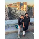 Swara Bhaskar Instagram - Two decades of hanging on rooftops! #bff #russiadiaries #summerinstpetersburg With #prashantjha aka Jha Ji! Saint Petersburg, Russia