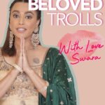 Swara Bhaskar Instagram - A sweet Valentine’s Day message to all those trolls and haters that spew filth on the internet hiding behind social media handles. Do not depend on the decency of good people! 😈