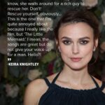 Swara Bhaskar Instagram - 🙌🏾🙌🏾🙌🏾🙌🏾🙌🏾🙌🏾🙌🏾 #Repost @huffpost with @get_repost ・・・ Keira Knightley has certain standards when it comes to the movies her daughter watches. The actress ― who has a 3-year-old daughter named Edie with her husband, James Righton ― revealed that she won’t let the toddler watch “Cinderella” or “The Little Mermaid.” “‘Cinderella,’ banned. Because, you know, she waits around for a rich guy to rescue her. Don’t! Rescue yourself, obviously.” She continued, “This is the one that I’m quite annoyed about because I really like the film, but ‘The Little Mermaid.’ I mean, the songs are great but do not give your voice up for a man. Hello?!” Still, the actress admitted, “The Little Mermaid” decision was tough for her. “I love ‘The Little Mermaid,’ so that one’s a little bit tricky, but I’m keeping to it,” she added. As for which movies are permitted in the house, Knightley explained that “Finding Dory” and “Moana” are favorites. // 📸: Getty Images
