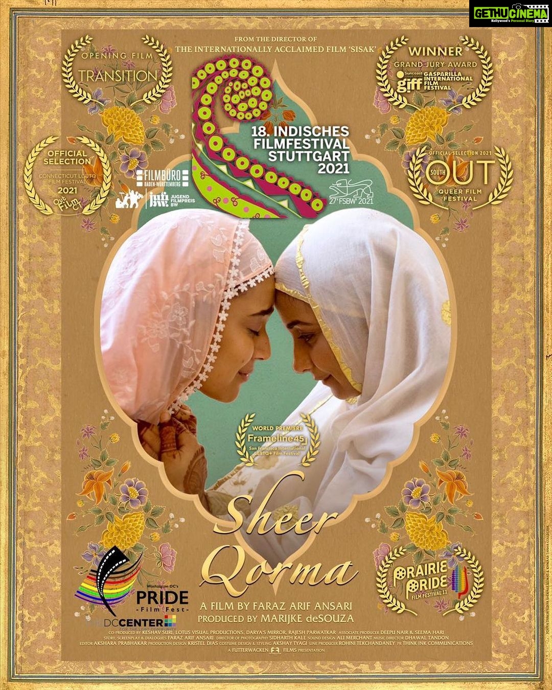 Swara Bhaskar Instagram - HUGE!!! ππ₯³π #sheerqorma will have its German Premiere at the prestigious @iff.stuttgart! β¨ Elated to share that we are also nominated for the Best Film Award & German Star of India Award πβ¨ Grateful to the entire team at Indisches Filmfestival Stuttgart! #IFFStuttgart A film by @farazarifansari Produced by @marijkedesouza Starring @azmishabana18 @divyadutta25 @reallyswara @kalyanee_mulay @priyasometimes @jitin0804 Winner, Grand Jury, @gasparillafilm Opening Film, @tiqmf World Premiere, @framelinefest #LGBT #LGBTQ #LGBTQIA #Queer #Gay #InstaGay #InstaQueer #NonBinary #GenderFluid #Prideπ #Rainbow #GayPride #LoveWins #LoveisLove #SheerQorma #Pride #Stuttgart #Germany
