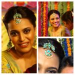 Swara Bhaskar Instagram - In @mrinalinichandralabel for mehendi evening at my #realveerediwedding Love Love love your creations @mrinalinichandra 💕💕💕💕 Styled by @rupacj