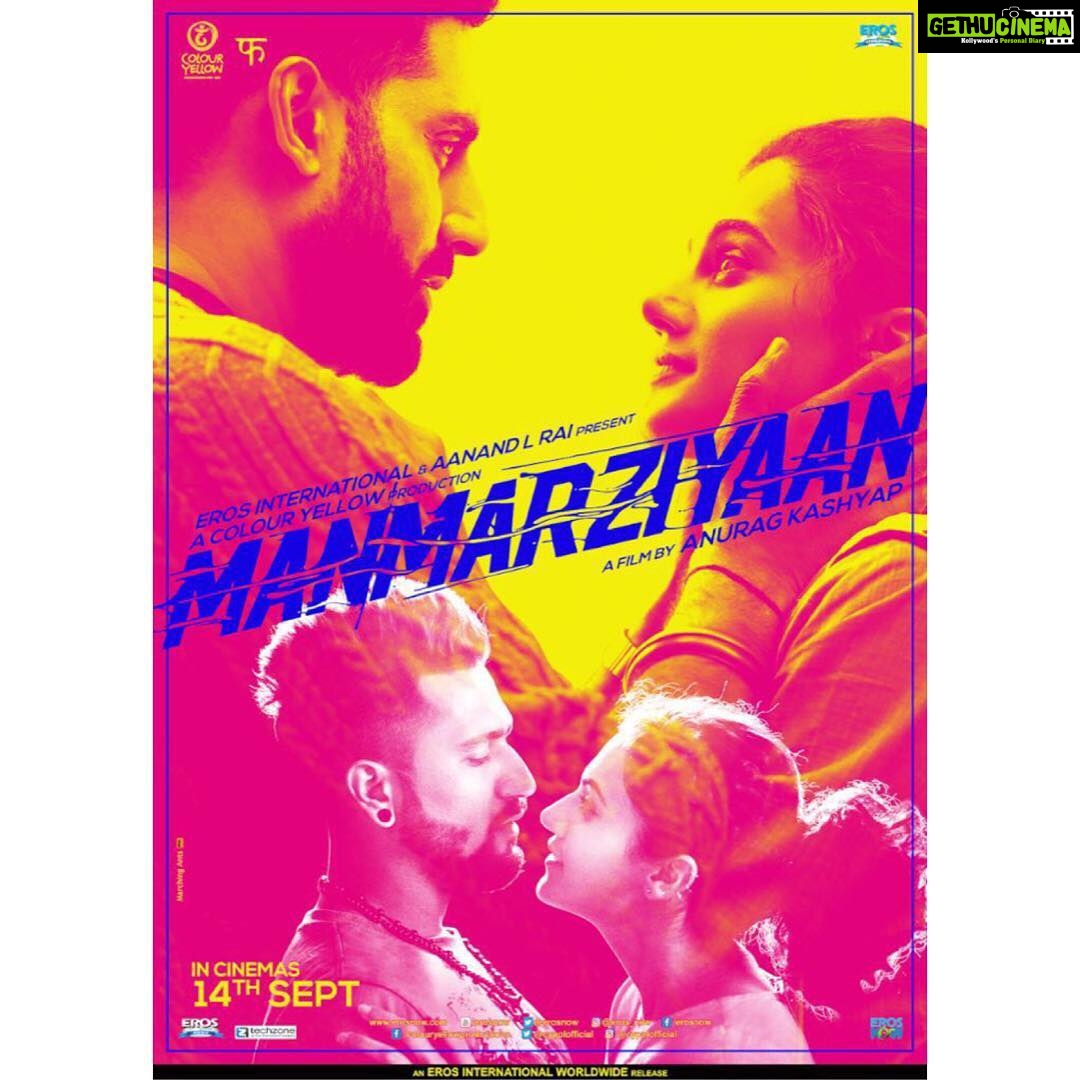 Taapsee Pannu Instagram - Aakhir kya hai is mann ki marzi ? My this year’s finale #Manmarziyaan Trailer out tomorrow @eros_now @bachchan @vickykaushal09 @aanandlrai @anuragkashyap10 @kanika.d @fuhsephantom @cypplofficial #AmitTrivedi 