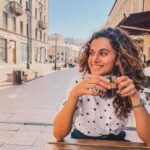 Taapsee Pannu Instagram – Sitting on a roadside cafe with my cup of coffee is what I missed the most! 
Holidays !!! It’s nice to see u :) 
#Moscow #TapcTravels