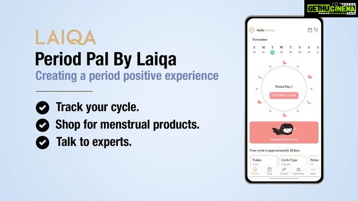 Taapsee Pannu Instagram - Leave all your worries behind with the LAIQA Period Pal App; your one-stop period best friend! From tracking your period and sending you reminders, to helping you stay on top of your fertile windows, the LAIQA Period Pal App is capable of satisfying every period need! Download the app now from the AppStore or Google Play Store by clicking the link in our bio now! #PeriodOfChange #ChangeForGood #PeriodTracker #MyLaiqa
