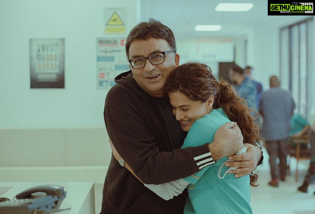 Taapsee Pannu Instagram - My #DobaaraaSeries some collaborations deserve to be repeated. Coz he had the rare courage to say yes to my bizarre request to flip the male character written originally in Badla to female when everyone around was busy doing it the other way round and a producer could easily pitch it to a male star and safeguard his Risk quotient before release itself. P.S- also he got me for a ‘steal price’ so I’m making sure I compensate that cost in multiple films we will work together on! 😜 @sunirkheterpal 🙌🏼 cheers to bossing you #Dobaaraa