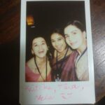 Taapsee Pannu Instagram – More memories from set. @iamkirtikulhari brought her Polaroid camera n we all went crazy capturing moments. Moments we knew we could look back n smile with. I have a a Polaroid wall at home I keep all such memories banked there. ❤️
#MissionMangalMoments 
#Archive #QuarantinePost #Throwback