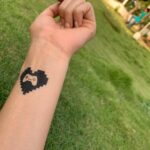 Taapsee Pannu Instagram - First day on the set of #GameOver and this tattoo became the annoying take away for me n for everyone who saw the film. I love tattoos personally so I get really excited about getting tattoos done for films but since they r the temporary ones maintaining them becomes a pain especially in the humid Chennai weather. This tattoo actually became my accessory (Since Swapna didn’t wear any accessory anyway 🙄) which was to be handled with a LOT OF care. #Throwback #Archive #QuarantinePost