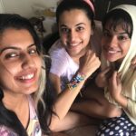Taapsee Pannu Instagram - The day I forced these 2 to tie rakhi to me coz after all raksha toh main bhi kar rahi hu na 💁🏻‍♀️ The perks of being the eldest sibling are, you have the minions to get you the remote , water and also to crush n cuddle ❤️🤗🤗🤗🤗 #Throwback #Archive #QuarantinePost