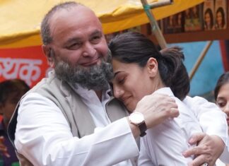 Taapsee Pannu Instagram - My most favourite picture with him. Worked with him twice n the kind of brash honest compliments this man gave have never left my heart n mind. Even in his bullying there was so much love that one couldn’t help enjoy listening to him. The most entertaining stories came from him. the only costar of mine who could beat me in being ‘brutally’ honest. Sir humaari hat-trick reh gayi. I’m sure I will meet him somewhere n this hug shall be repeated with the same smile on our face.