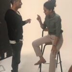 Taapsee Pannu Instagram - A day before we kick started the shoot of Badla in Glasgow. Just like this picture one can never guess who is directing who, who is the one talking n who is listening. But one thing is for sure the 2 ppl here love to have a conversation n that can range from the hair issues of this man to food issues of the woman. 5 years back when we met each other for the first time we never knew that THIS will be the film we will end up working on together but now that we have, we surely know there will be many more times we shall surprise each other not just with films together but with more useless topics of never ending conversations. Keeping the madness alive ❤️ #Throwback #Archive #QuarantinePost