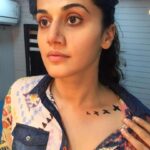 Taapsee Pannu Instagram - The first tattoo trial of Pink. The idea was to find a design which resonates with the situation of Minal. A bird who wants to open her wings and fly. A bird who comes in her own elements by the end of it all. It was a pleasant surprise for me to know that post the film’s release there were many girls who reached out to tattoo artists to get the similar tattoo done on them. I am myself a tattoo loving person provided it’s something that is attached to the person’s personality and not just a random design. I have 2 tattoos on me and had it not been this acting profession I would’ve probably gotten a third one on the nape of my neck by now 😑 #Throwback #Archive #QuarantinePost