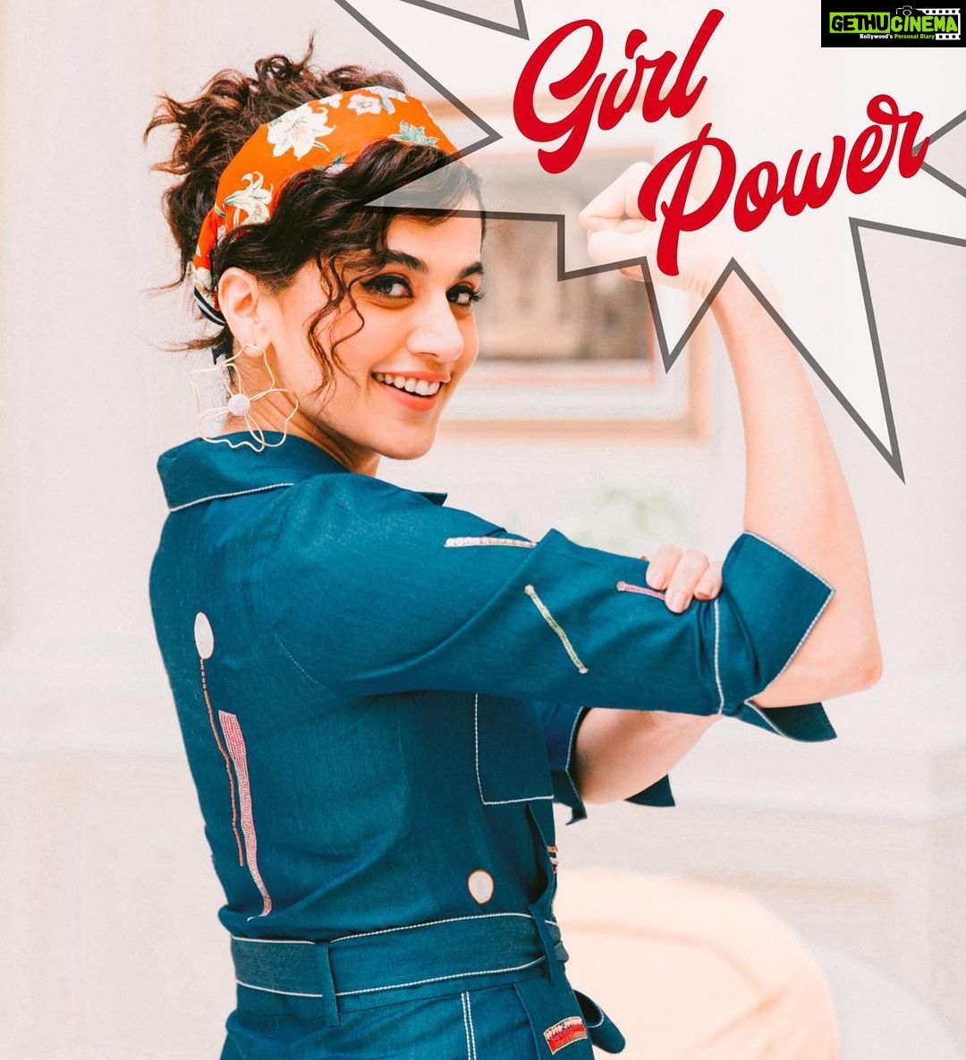 Taapsee Pannu Instagram - #GirlPower #Happiness