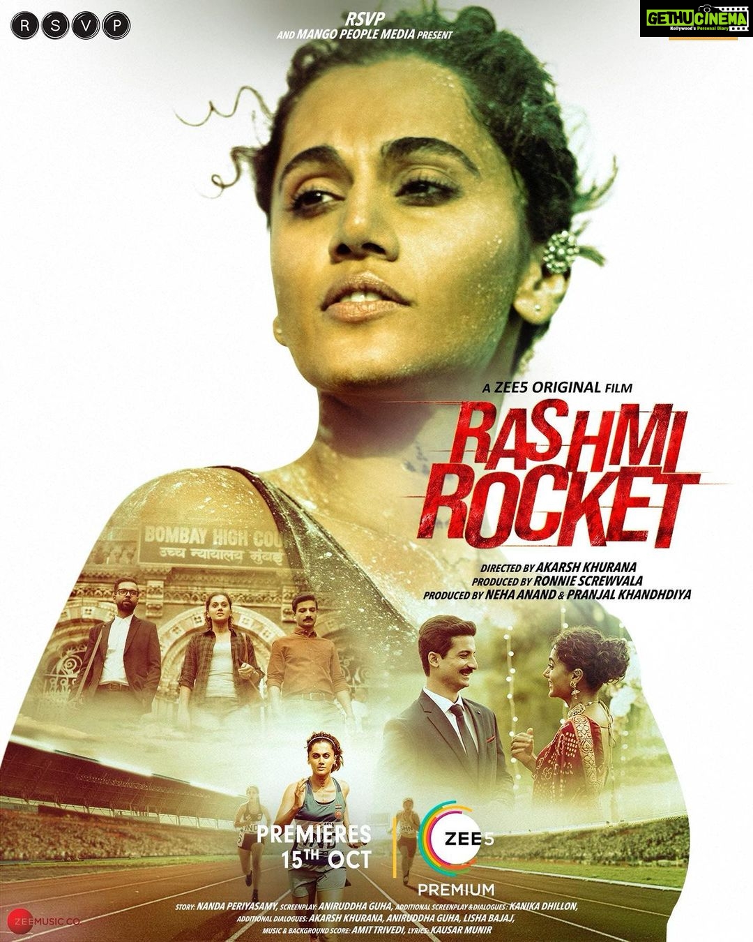 Taapsee Pannu Instagram - ये चुनौतियों भरी race शुरू हो चुकी है और अब रावण दहन पे ही आके रुकेगी । बहुत कुछ नष्ट करना है रश्मि को इस साल । Get ready to run with Rashmi in this race on and off the track. She will need you in this one 🏃🏾♀️🚀 #RashmiRocket ready to take off on 15th October 2021 only on @zee5 @akvarious @priyanshupainyuli @nowitsabhi @ronnie.Screwvala @pranjalnk @nehaanand21 @kalpesh.damani @ainvayi_amish @rsvpmovies @iammangopeople @itsamittrivedi #NandaPeriyasamy @aniguha @kanika.d @zee5 @zee5mena @zee5_europe @zee5apac @zee5.usa