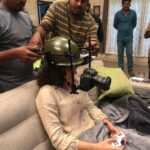 Taapsee Pannu Instagram – Yes it’s quite fancy n cool to be me 😏
This head rig is the new head gear in fashion in films 😎 and in this case Vasant my DOP is my fashion designer! 
#GameOver 
#ThingsAnActorDoes