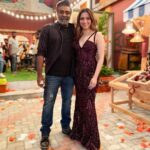 Tamannaah Instagram - Happy to have shot the promo of @masterchef_telugu_official with @actorvijaysethupathi 🎥 Coming soon on @geminitv 😊 #mastercheftelugu #vijaysethupathi #behindthescenes #shooting #cookingshow