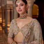 Tamannaah Instagram - Proudly wearing @theohailakhanofficial Ohaila and I have been friends since childhood and I vividly remember this one day in our school canteen, when we shared our dreams and passions - for me it was acting and her’s was clothes, design and fashion . It feels so good to have grown up doing exactly what we had envisioned for ourselves. It’s extremely emotional for me to see her craft every single outfit with such excellence and I couldn’t be more excited to have been a part of the nuptial festivities of @hannaskhan and see her get her Happily ever after ❤️❤️❤️ Every outfit has a story to tell and this one is very personal for me because @theohailakhanofficial has designed it keeping our conversations over the years in mind. Jewellery @amrapalijewels Hair @noori_hairstylist Makeup @mua_aanchalkhanna 📸 @recall_pictures