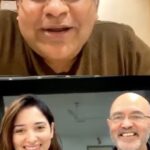 Tamannaah Instagram - Had a lovely chat with @jiteshpillaai on father's day. And yes, papa joined in too! #FlashbackFriday