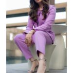 Tamannaah Instagram - Signature masterclass event #mymarkmysignature Wearing @zaraindiaofficial Styled by @sukritigrover Hair @tinamukharjee Makeup @sonamdoesmakeup Photo credit @stories_throughthelens #powerpantsuit #lavenderpantsuit #powerdressing #softwaves Hyderabad,telangana state