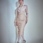 Tamannaah Instagram - Just Mondaying Styled by - @shaleenanathani Outfit - @maeparisofficial @vandafashionagency Earrings- @studio.metallurgy @minerali_store Makeup and hair- @florianhurel 📸 @kadamajay #MondayMood #TooGlamToGiveADamn #Nothingordinary