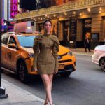 Tamannaah Instagram - Dress @rotatebirgerchristensen Heels @louboutinworld Styled by @sanjanabatra Assisted by @rupangisharma @devakshim Hair @tinamukharjee Makeup @billymanik81 Times Square, New York City