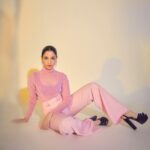 Tamannaah Instagram – Thank God for yoga 🤓

Styled by- @shaleenanathani 
Top- @helmutlang
Pants- @jacquemus
Heels- @altuzarra
Earrings- @fancypantsofficial
Makeup and hair @florianhurel 
📸 @kadamajay 

#pink #yoga #pinkpinkpink