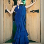 Tamannaah Instagram - Not so saree Outfit - @babitamalkani Jewellery- @mozaati Styled by - @sukritigrover Styling Team- @vanigupta.23 Makeup - @divyachablani15 Hair - @tinamukharjee 📸 - @raj_nagada Managed by- @pretty_lohia @prathacanser_03 #SarinotSorry #Ootd #bluevibes