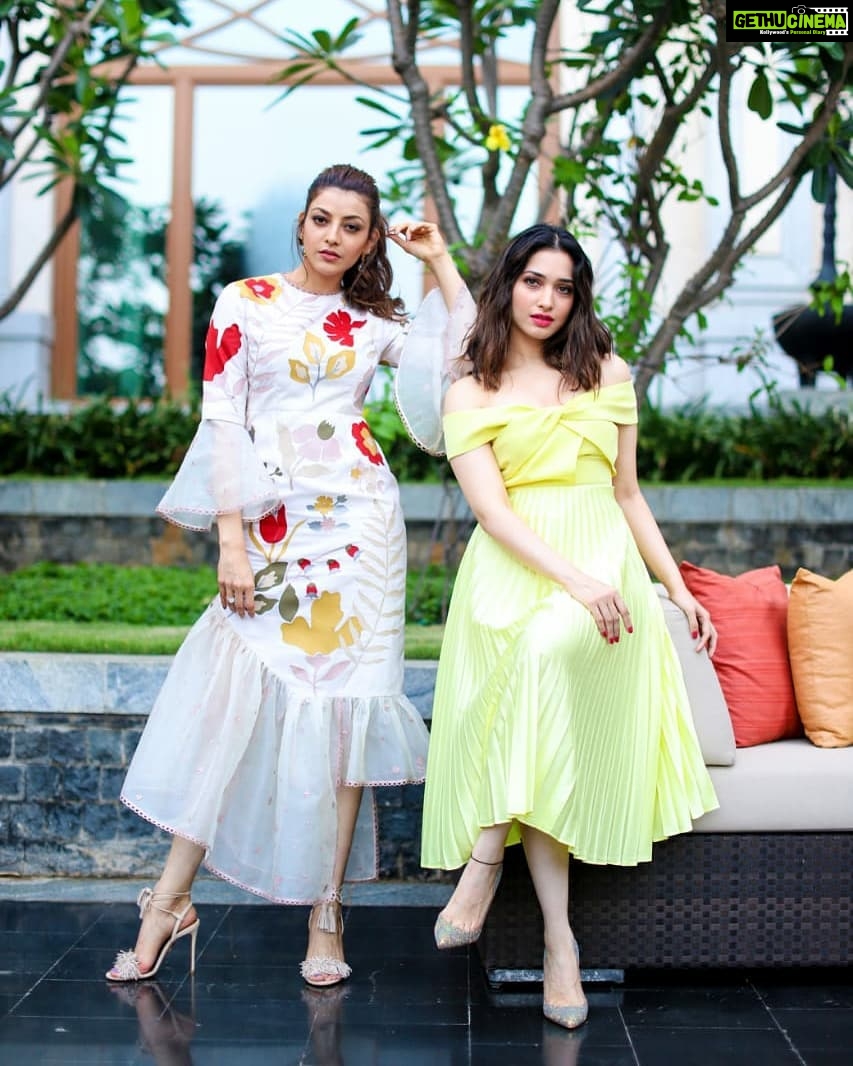 Tamannaah Instagram - We are made of sugar and spice and everything nice 😎 #PartnerinCrime #GoofyAndWeKnowIt #FunTimes @kajalaggarwalofficial Chennai, India