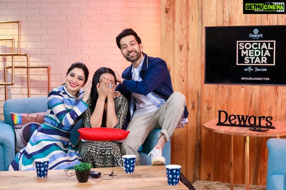 Tamannaah Instagram - Had such an amazing chat , this show was one of the most fun shows for me in recent times @janiceseq85 loved the format @nakuulmehta . Check out the teaser guys (link in bio) #socialmediastarwithjanice