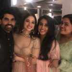 Tamannaah Instagram - So happy to see you both all ready to spend the most amazing years of your lives together ❤️❤️❤️❤️ wishing you all the happiness Kartikeya and Pooja @sskarthikeya #kartikeyapooja @billymanik81 Hyderabad