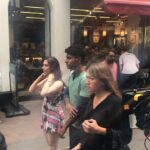 Tamannaah Instagram - A lil #bts from #ohnoneversong #nextenti @nextentithefilm @kunalkohli @sundeepkishan @leon.james @akshaipuri Fond memories of how we canned these beautiful shots in the super busy streets of London #shootdiaries #songshoot #londonstreets