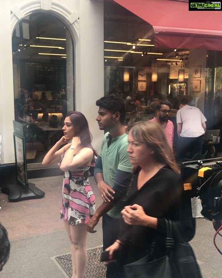 Tamannaah Instagram - A lil #bts from #ohnoneversong #nextenti @nextentithefilm @kunalkohli @sundeepkishan @leon.james @akshaipuri Fond memories of how we canned these beautiful shots in the super busy streets of London #shootdiaries #songshoot #londonstreets