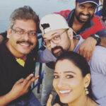 Tamannaah Instagram - Today was Jst a selfie kinda day 😎😎😎 Can’t miss Prabhu Sir on the ph while I force them to take pics #alvijay #ayanankabose #prabhudeva #durga
