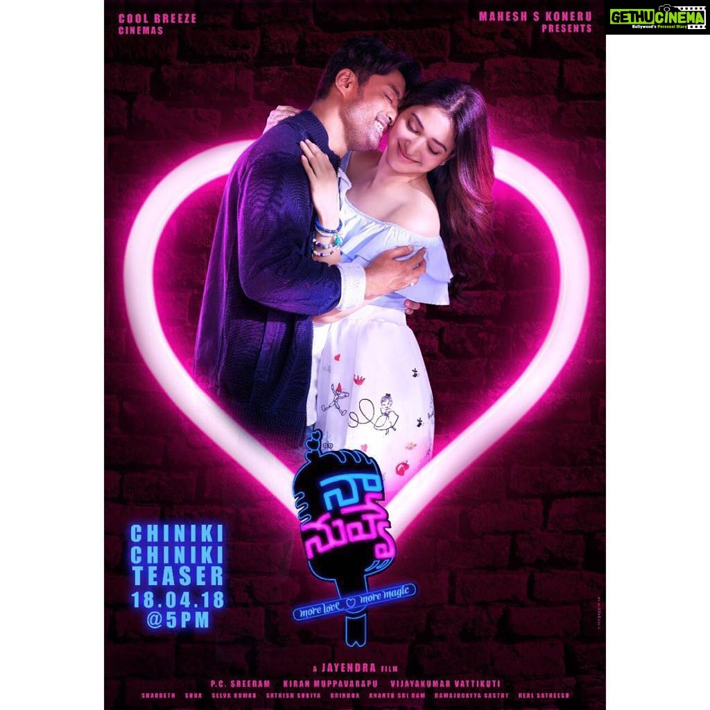 Tamannaah Instagram - The first #NaaNuvveSongPromo, titled #ChinikiChiniki, will be out this Wednesday at 5pm. It is going to be a visual delight with PC Sreeram Cinematographer, Brinda master visuals and Sharreth’s soulful music