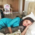 Tamannaah Instagram – Pebbles is ensuring no one disturbs my sleep 😜He’s so protective 😘😘 Can’t describe how adorable he is!